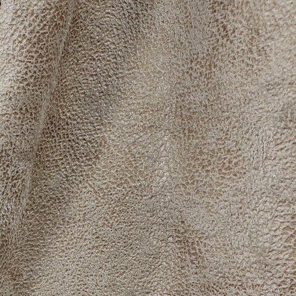 JODIFL Faux Shearling Vest Womens M Tan Cream Draped Open Front Sherpa Fur Lined - Picture 9 of 9